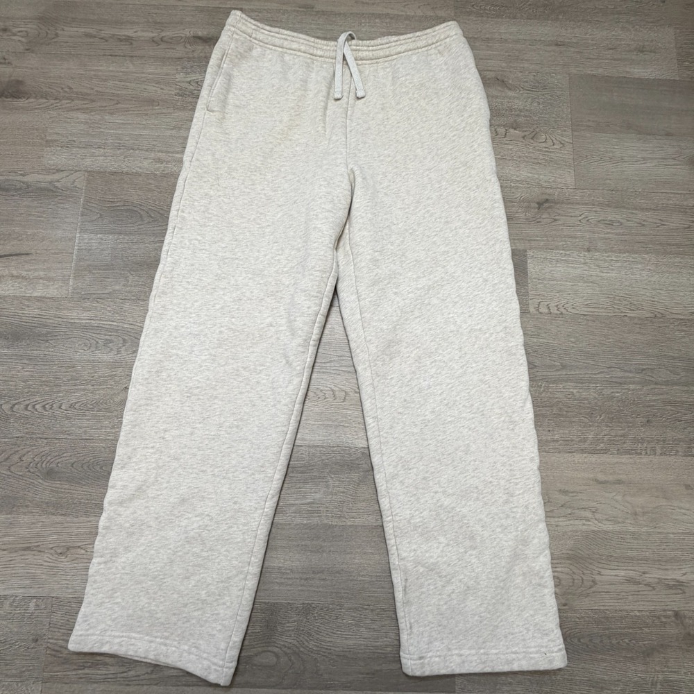 Vuori Restore Straight Leg Sweatpants Womens S Short Bone Heather Organic Cotton